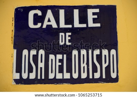 road sign, Costa Blanca, spain