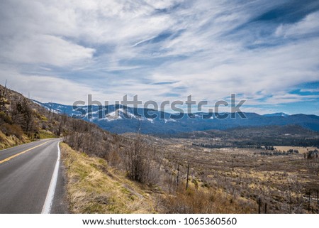 Road through the Mountains at Yosemite 
