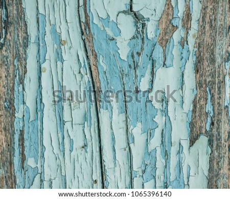Vintage blue wooden wall with vertical planks