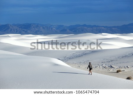 White Sands National Monument New Mexico, USA Royalty-Free Stock Photo #1065474704