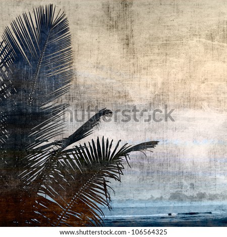 grunge palm background
