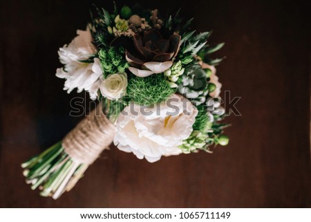 the bride's bouquet, bunch of flowers