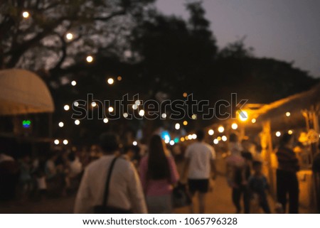 Festival Event night Blurred defocused Bokeh abstract Background