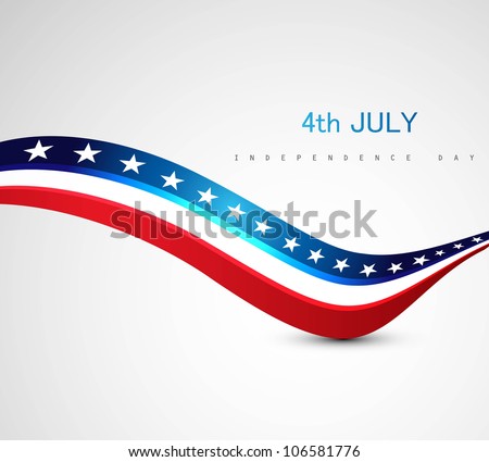 American Flag 4th july american independence day vector