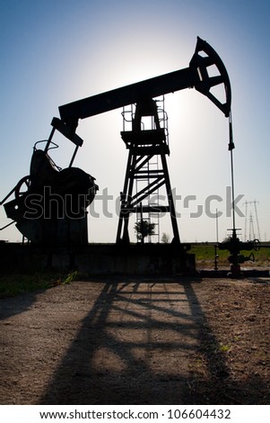 Pumpjack in the sunset