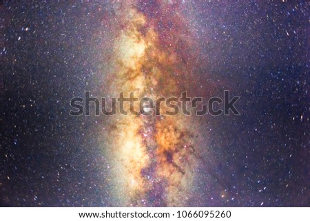 abstract long exposure photography of milky way and star in the night sky