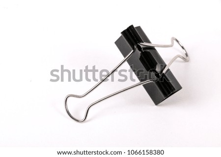 fold black clip On a white background
