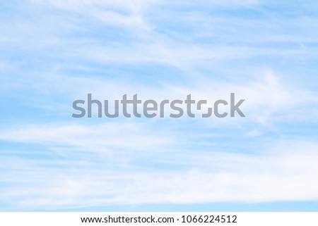 cirrus clouds on a blue sky