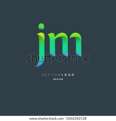 Letters J & M joint logo icon vector element.
