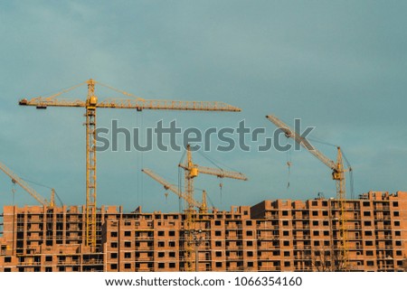 Construction. Construction of a new residential building