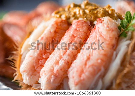 Delicious Japanese crab dishes