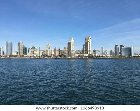 San Diego city from water