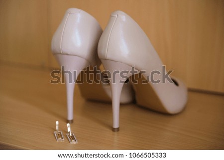 Bride wedding details - wedding shoes
