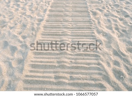 Sea sand footprint background