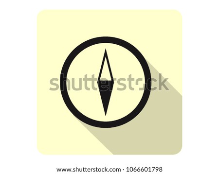 Vector illustration of a Compass