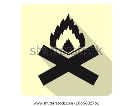 Vector illustration of a Bonfire 