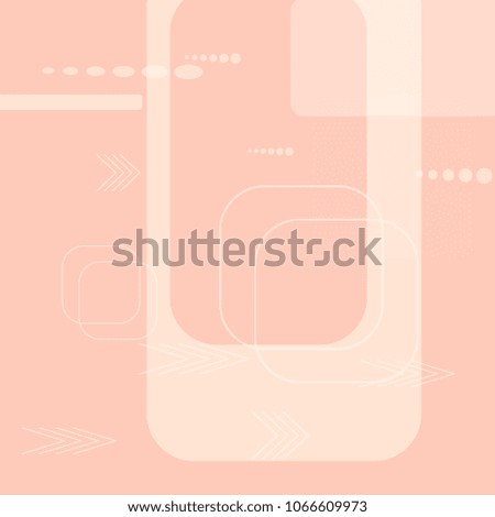 Tech Texture. Light Square Technology Background with Frames, Squares, Dots, Arrows and Lines. Modern Abstract Texture for Wallpaper, Applications, Web. Modern Digital Texture. Vector.