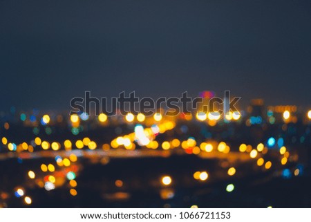 blurred light background bokeh city light at night abstract background