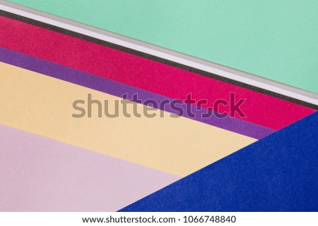 geometric bright colored paper background.