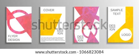 Minimum vector coverage. A set of modern abstract covers. Rich design VIP. Future futuristic template with abstract current forms for banner design, poster, booklet, report, magazine.