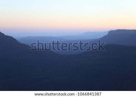 Misty Blue Mountains