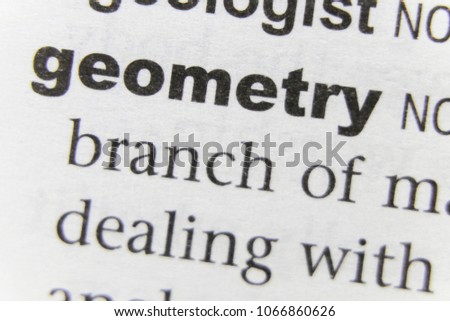 The Word Geometry Close Up