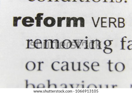The Word Reform Close Up