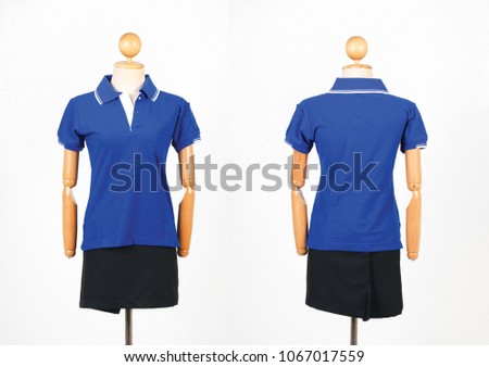 Polo shirts On a white background
