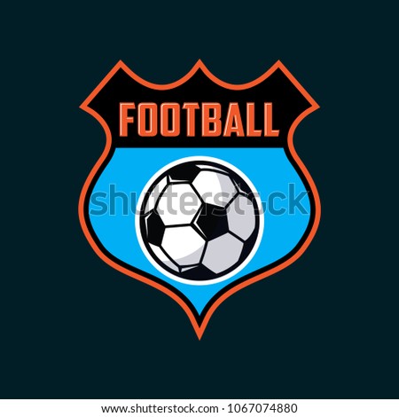 Football soccer, badges design emblem soccer