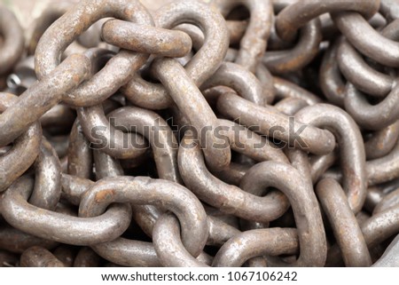 Old chain at market