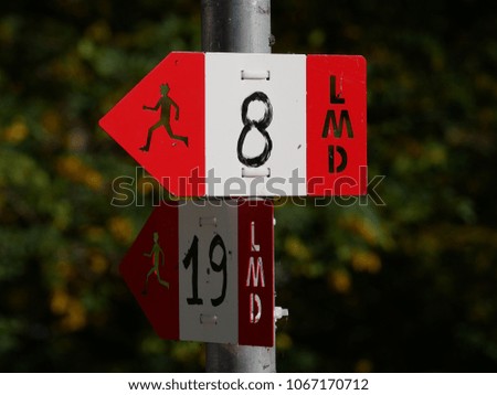 Walking route indication