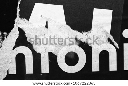 Old posters grunge texture background ripped torn creased crumpled paper backdrop surface