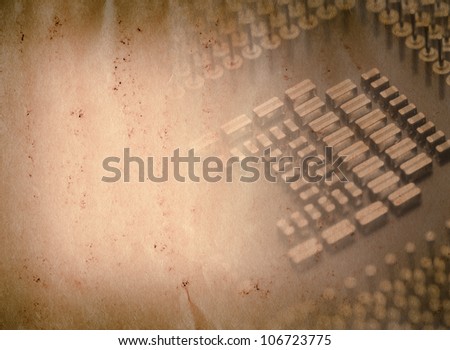 circuit board of laptop grunge paper texture background