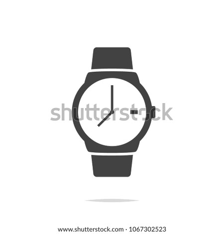 Watch icon vector isolated