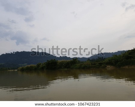Sunset River Phang nga Thailand