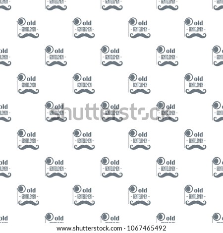 Old gentlemen pattern vector seamless repeat for any web design