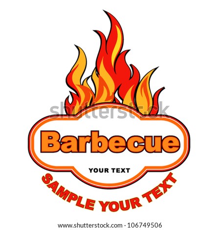 Barbecue label.