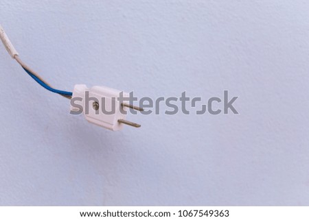 electricity plug on wall
