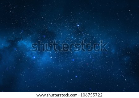 Universe filled with stars, nebula and galaxy Royalty-Free Stock Photo #106755722