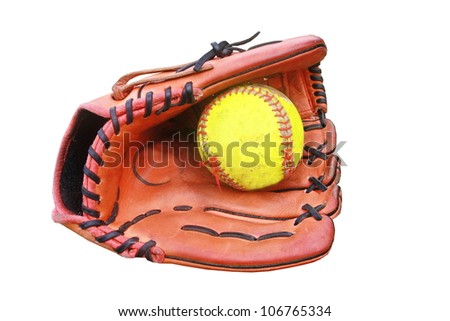  baseball glove hold a ball