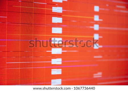 LED monitor, pattern of a digital glitch, abstract texture background