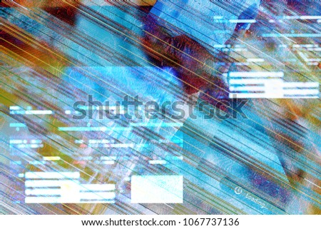 LED monitor, pattern of a digital glitch, abstract texture backg