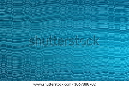 Light BLUE vector pattern with bent lines. Shining crooked illustration in marble style. Brand-new design for your ads, poster, banner.