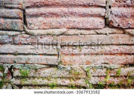 Old brick wall for use as a background.