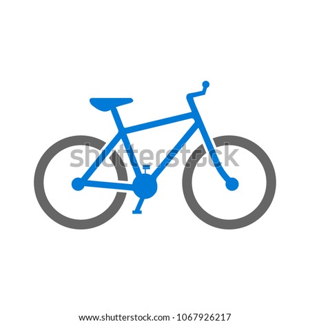 vector Bicycle icon, vector Bicycle illustration - sport symbol Royalty-Free Stock Photo #1067926217