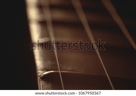Old guitar finger-board