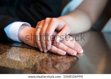 close-up human hands
