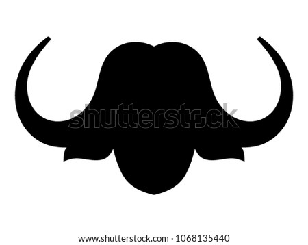 Cartoon Drawing of an Ox Head