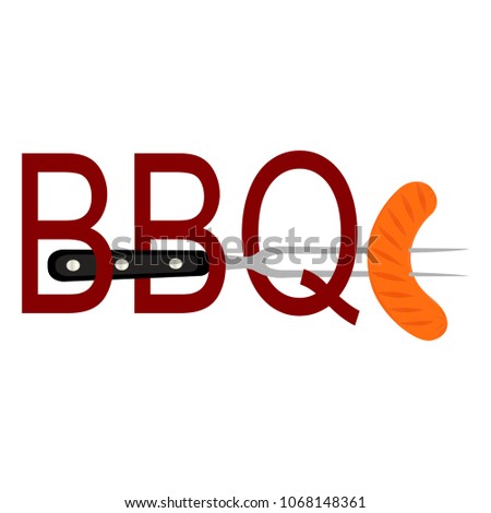 Abstract BBQ label