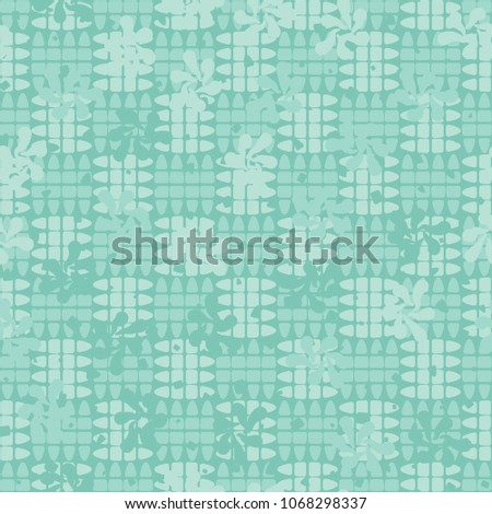 Abstract editable pattern. Three-color texture. Seamless background.